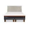 Cama Europea CIC Base Dividida King Beecomfort + Respaldo Milan Alpino