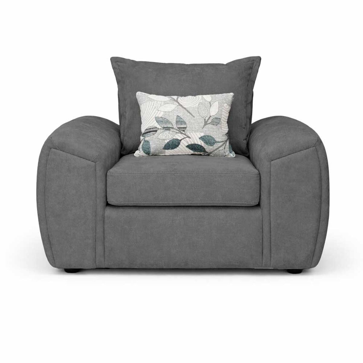 Juego de Living Elegant Detail New Houston 2-1-1 Cuerpos Gris