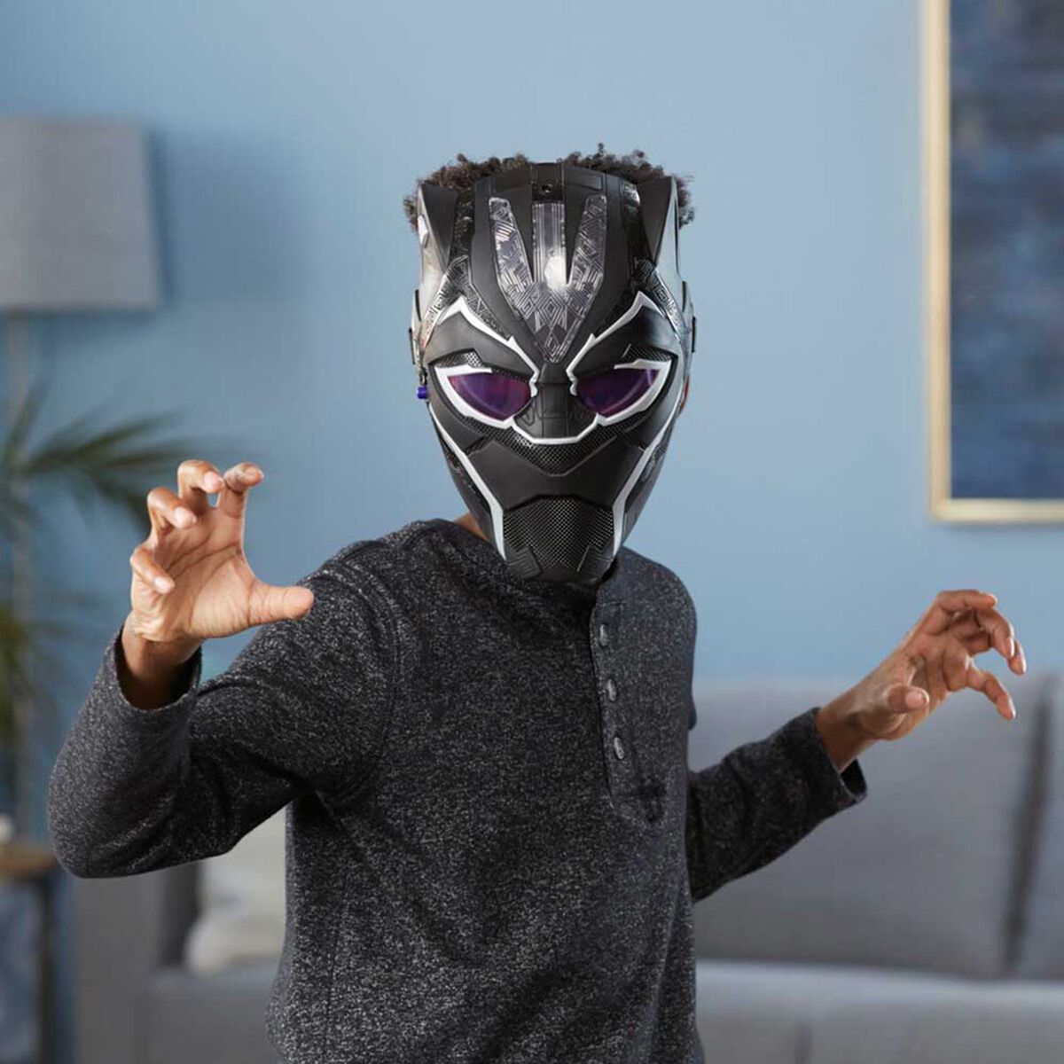 Máscara Luminosa Marvel Legacy Collection Pantera Negra