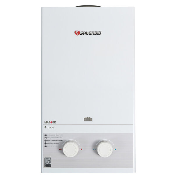 Calefont Gas Natural Splendid Tiro Natural Ionizado 8 lts.