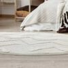 Alfombra Redonda Modalfo Palafito Blanca 240 x 240 cm