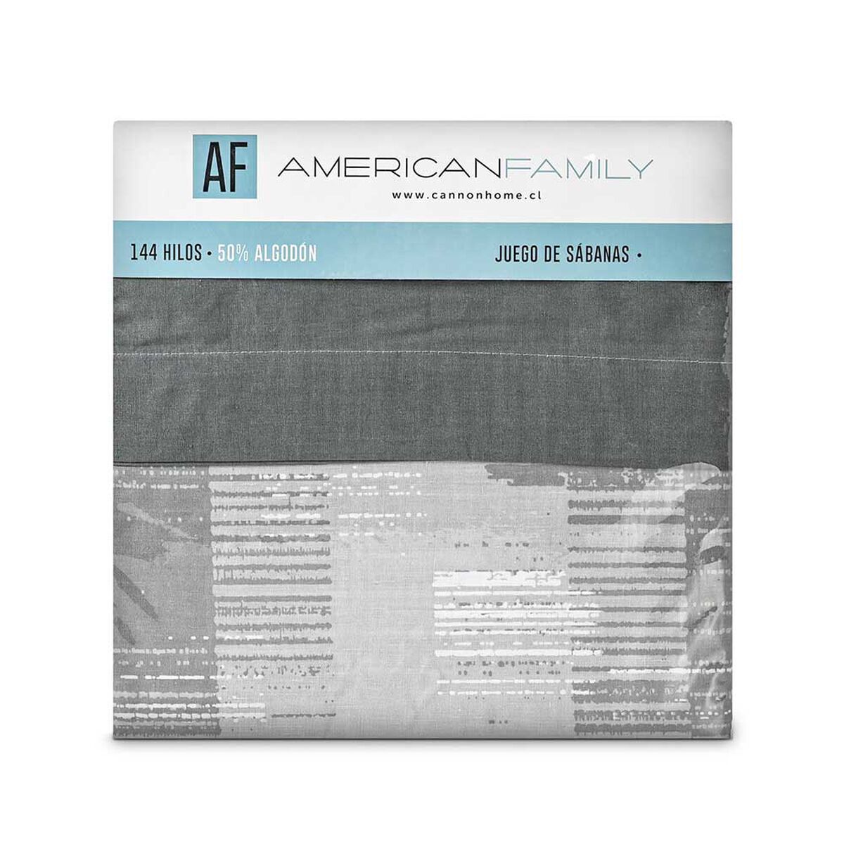 Juego de S&aacute;banas Estampado American Family 144 Hilos King Dargon