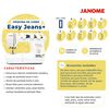 Combo Máquina de Coser Janome Easy Jeans + Overlock 8002D