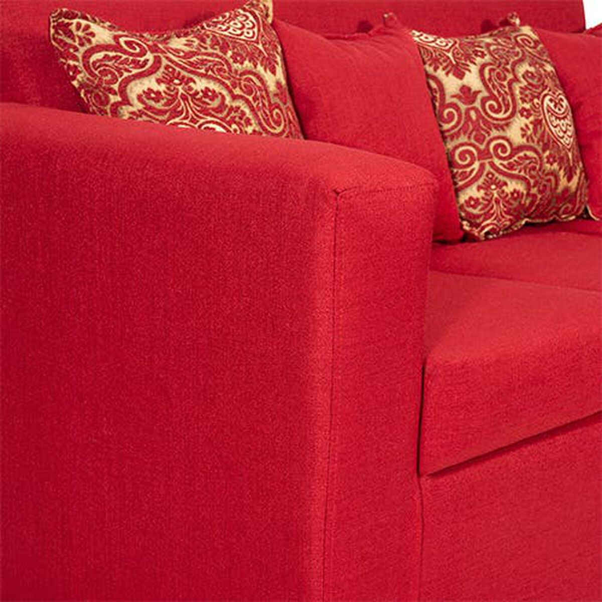 Sofá Essenza Puket 3 Cuerpos Rojo