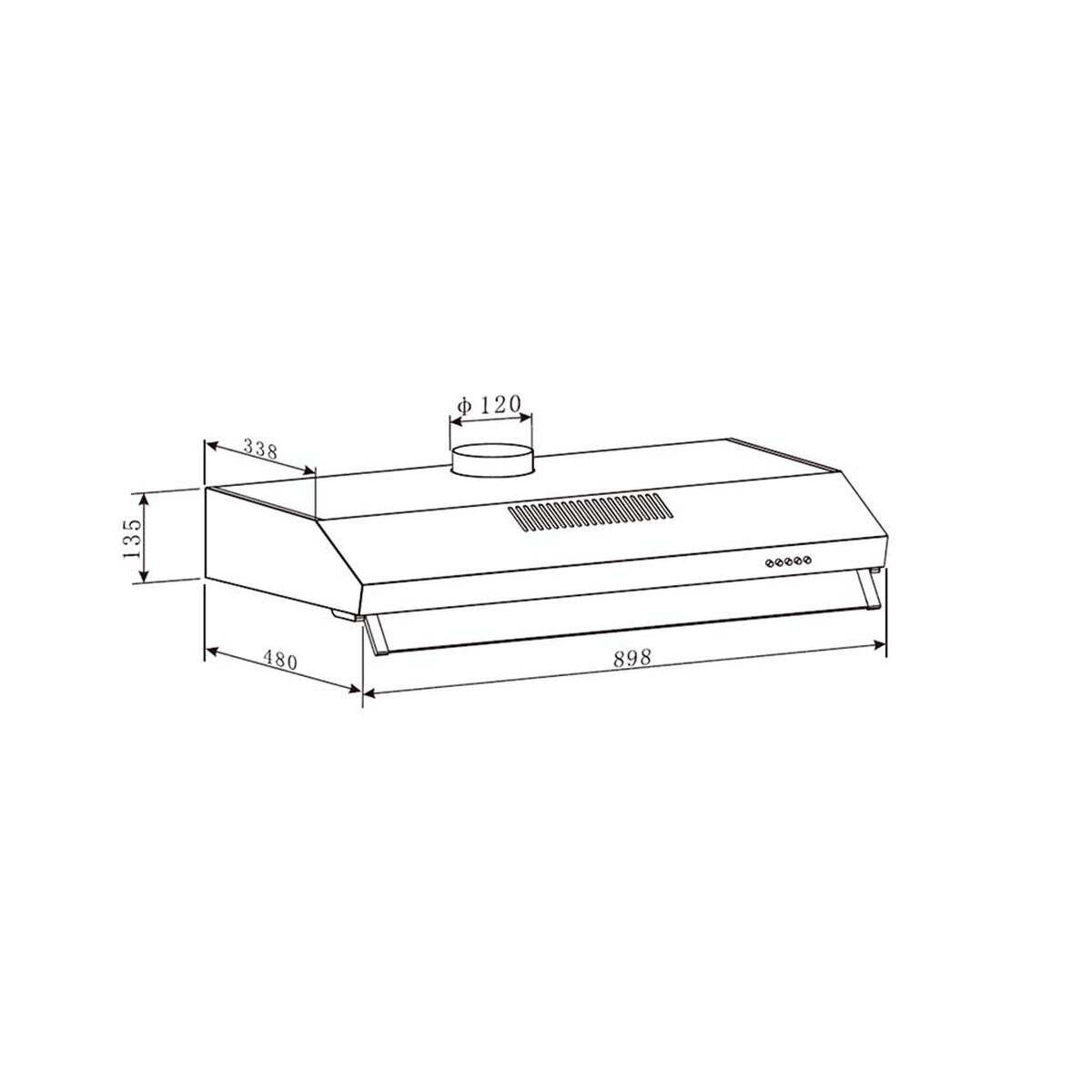 Campana Teka Cx 92120 Kos Inox