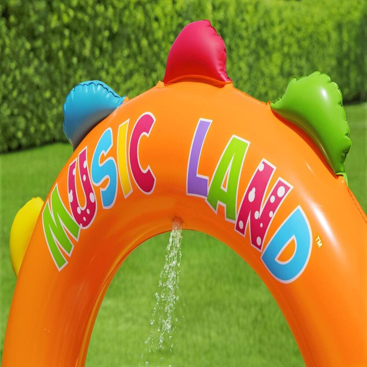 Juego y Piscina Inflable con Resbalín Didáctica Music Land Bestway