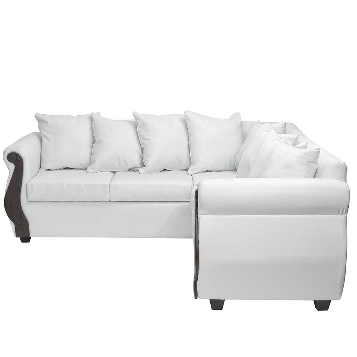 Sofá Seccional Innovamuebles New Bugambilia 5 Cuerpos Blanco