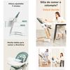 Silla de Comer y  Columpio Mecedor Lujoso Lubabycas Gris