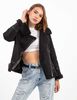 Chaqueta Aviadora de Gamuza Suede y Chiporro Mujer Fiorucci