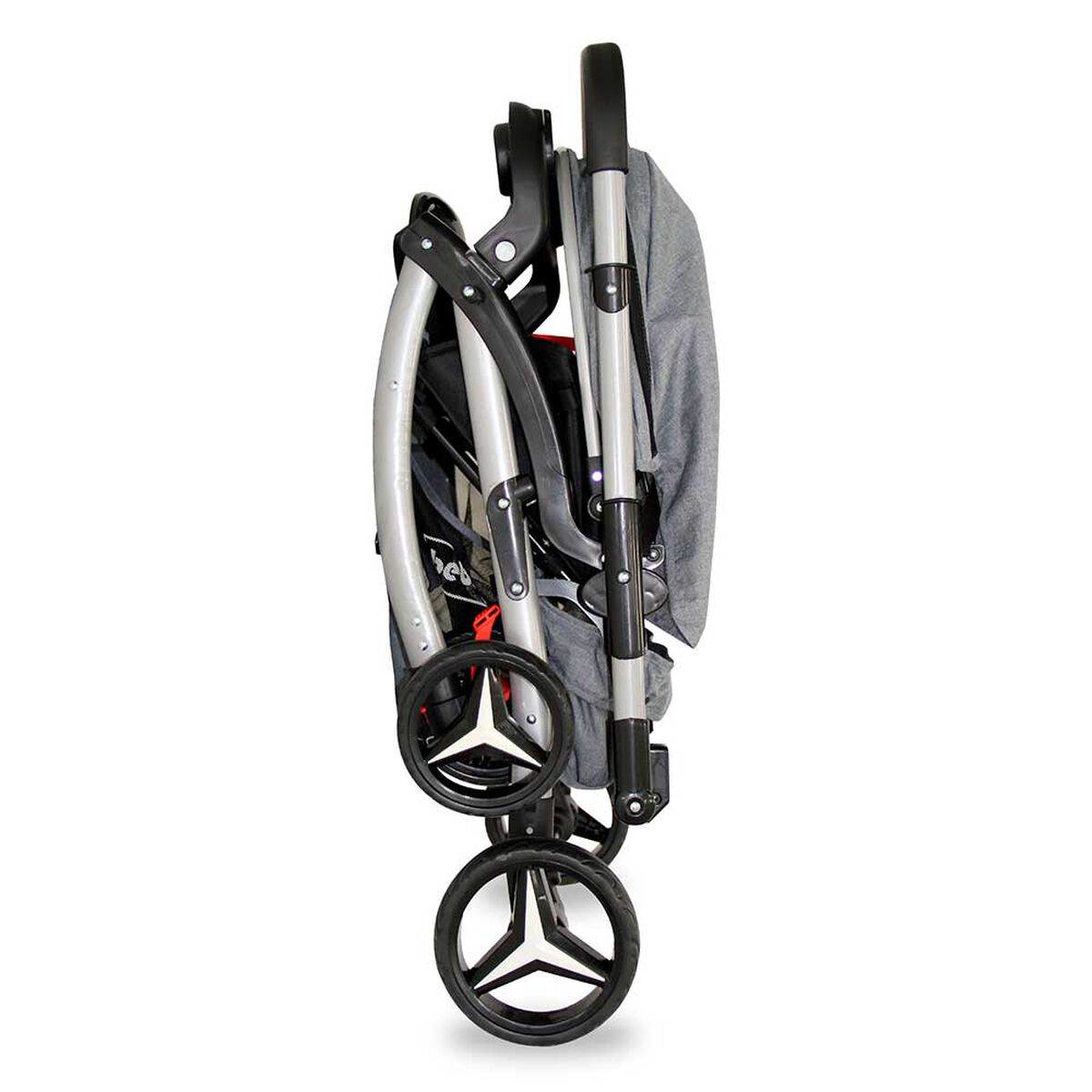 Coche Cuna Atlas Manillar Reversible Gris
