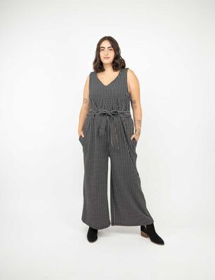 Imagen 1 del producto Enterito Largo Sin Mangas Mujer Extralindas Crudo, Negro