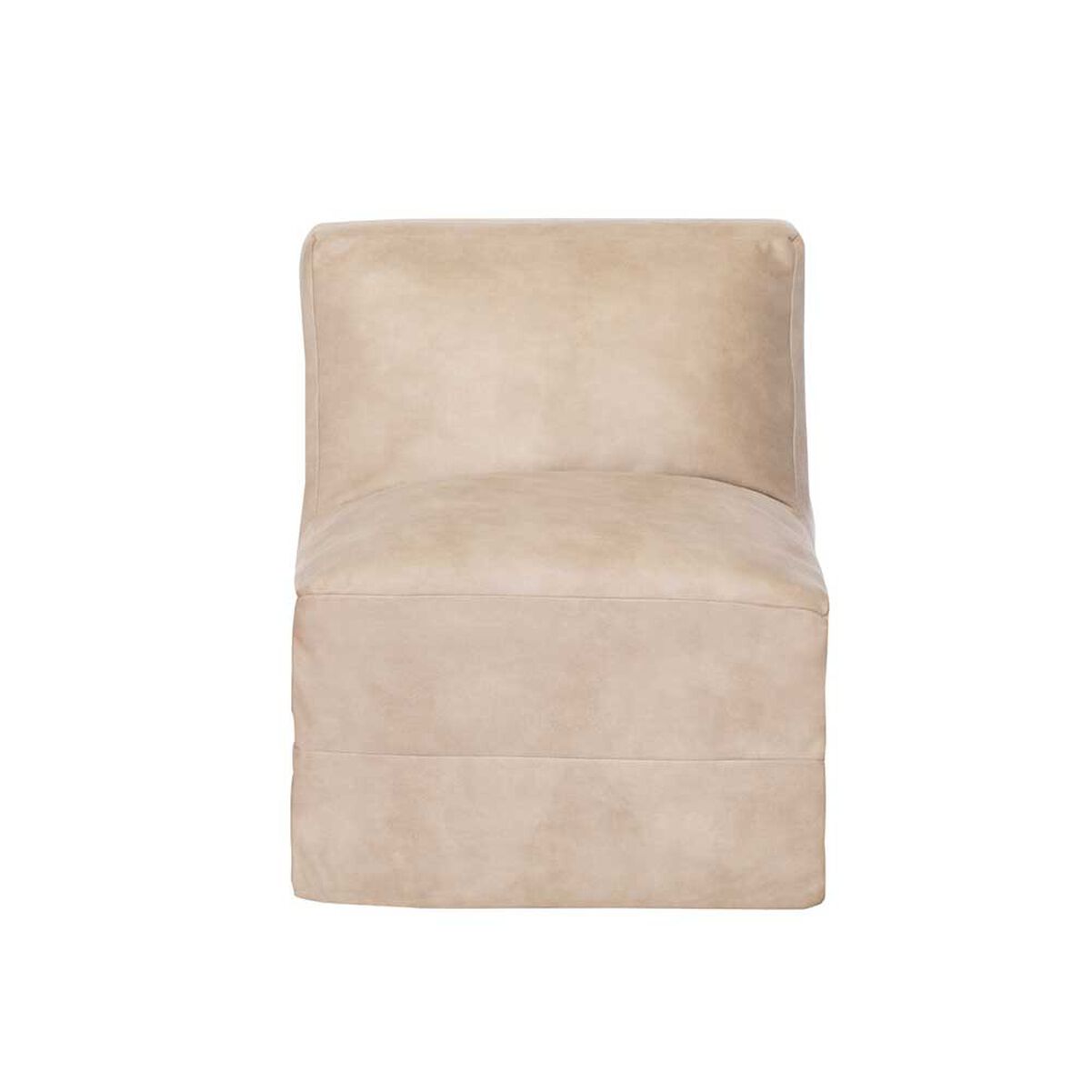 Sof&aacute; Cama Latam Home Cuero Kentucky Bari 1 Cuerpo Beige