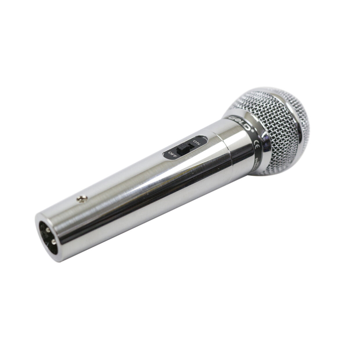 Micrófono Vocal Alámbrico Plateado Gold Quasei