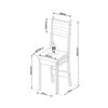 Juego de Comedor Altavision Florencia 4 Sillas Miel Caf&eacute;