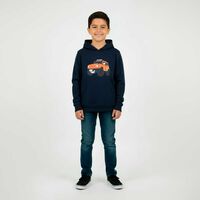 Polerón con Gorro Niño Chess Azul, Gris Mel, Indigo, Menta, Mostaza