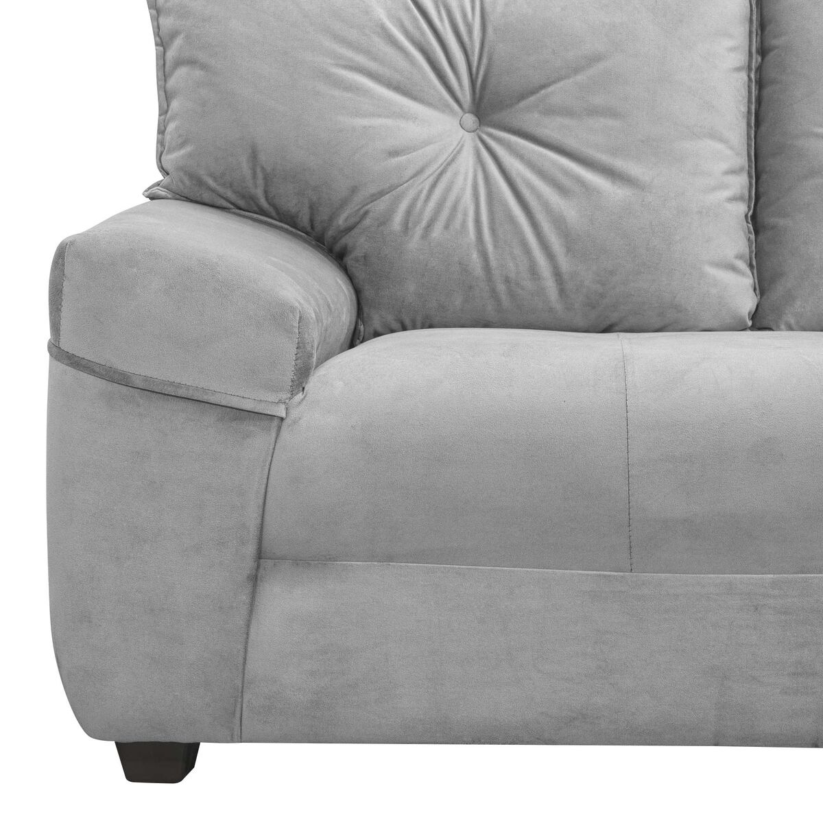 Sofá Seccional Innovamuebles Australia 4 Cuerpos Gris Claro
