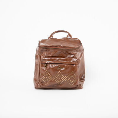 Mochila Eco Cuero Café Mujer Alma