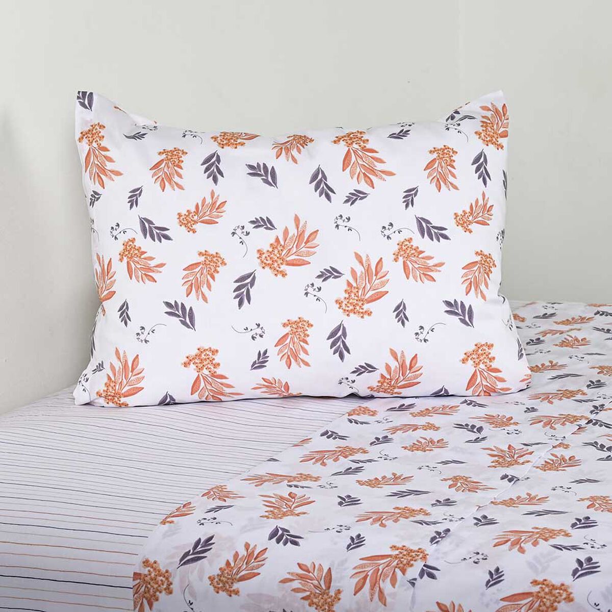 Juego de Sábanas American Family 144 Hilos 1 Plaza Lavanda Rosa