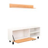Rack TV Tuhome Bryce hasta 65"Blanco Fresno