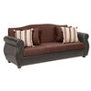 Juego de Living Innovamuebles Azucena Sofá 3 Cuerpos + Dos Sillones 1 Cuerpo Chocolate 