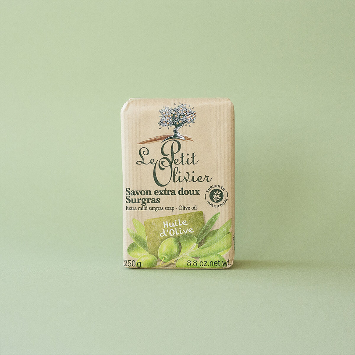 Jabón Extra Suave Aceite de Oliva - Vegano - 250 gr