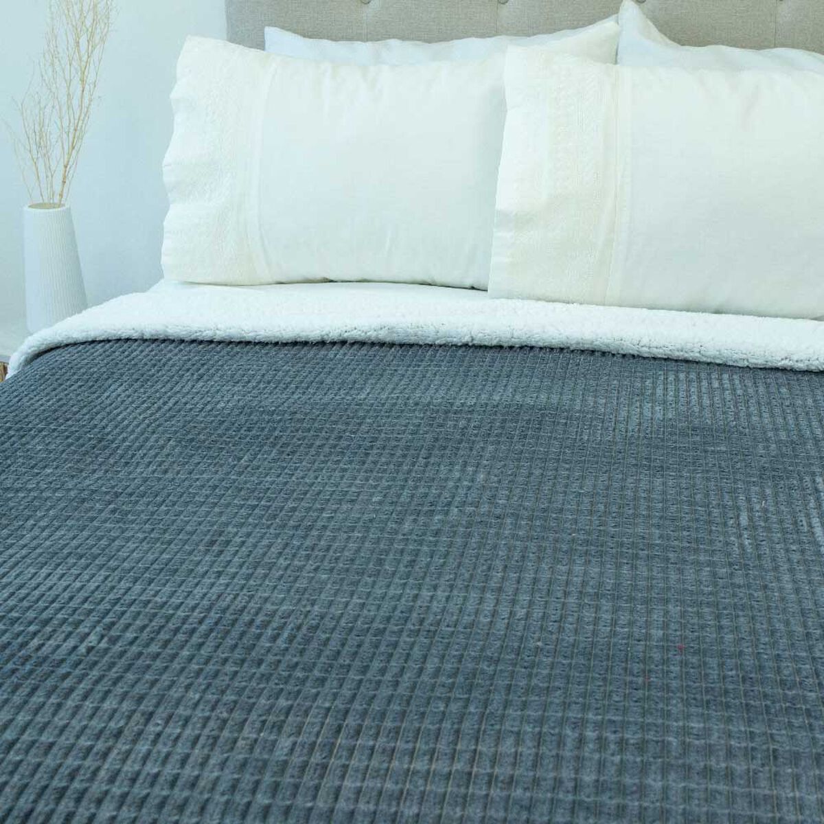 Frazada Doral 2 Plazas Flannel Outboss Sherpa D1