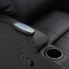 Bergere Multifunción Mecedora Giratorio con Masaje Zoy Home Lhasa PU Negro