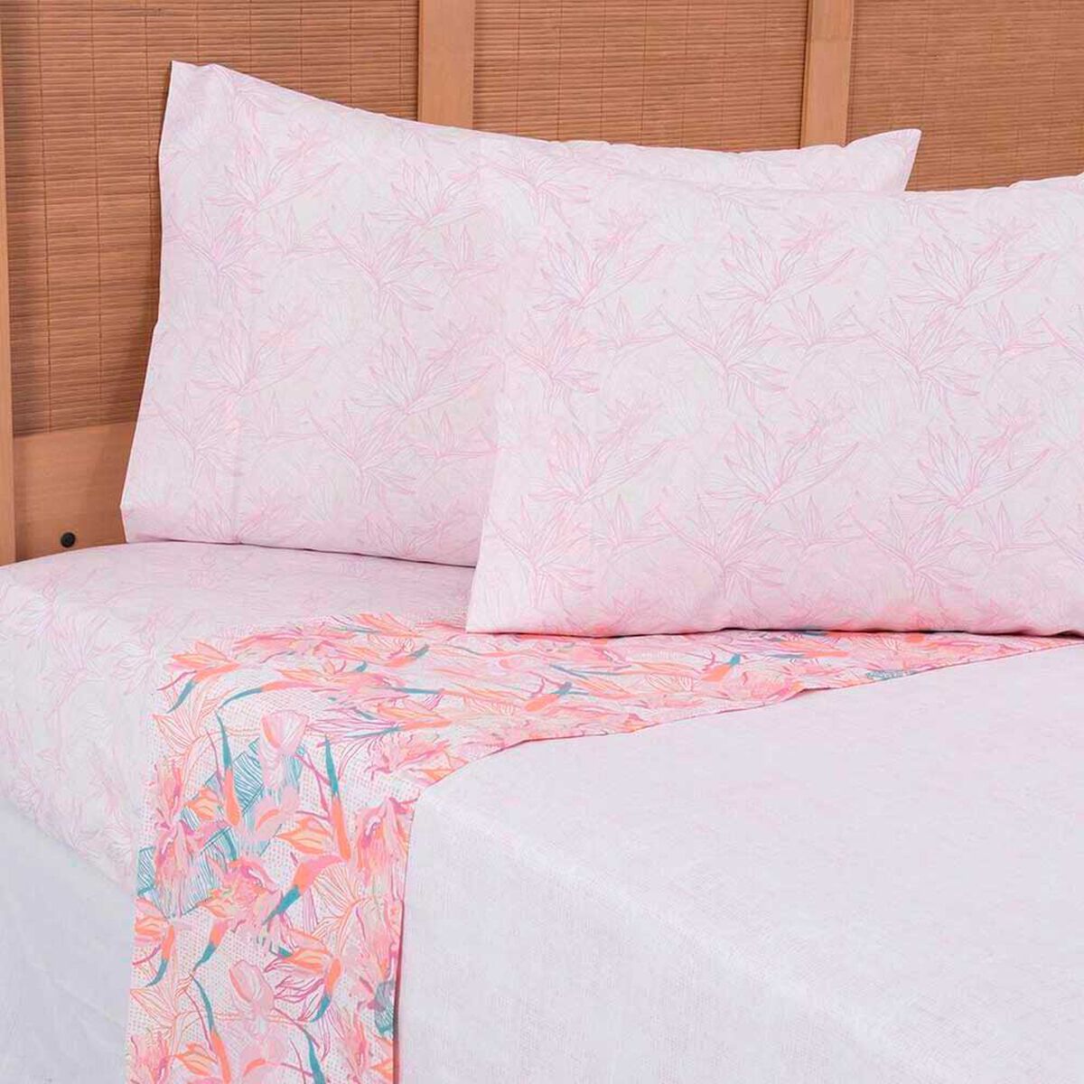 Juego de S&aacute;banas Estampado Mashini 180 Hilos 2 Plazas Paradia