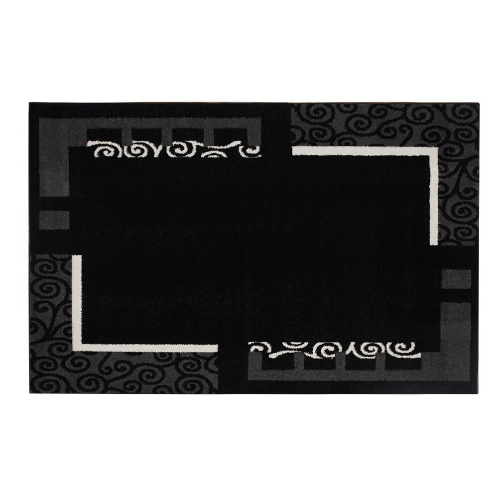 Alfombra Idetex Carved Negro 150 x 200 cm