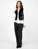 Chaqueta Terciopelo Plush Sin Mangas Mujer Alma