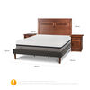 Cama Europea CIC Curve King Balance + Respaldo + 2 Veladores Mil&aacute;n