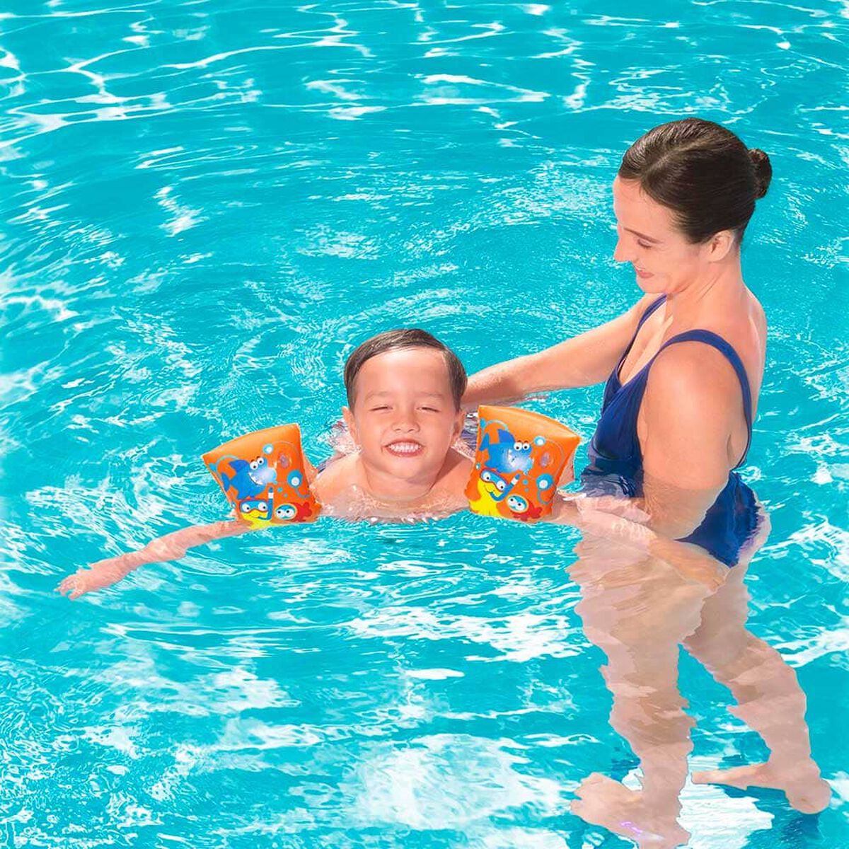 Alita Inflable Friendly Fish Naranjo Bestway