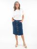 Falda Midi Denim Mujer Portman Club