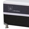 Box Spring CIC Base Dividida King New Ortopedic + Respaldo + 2 Veladores New Torino