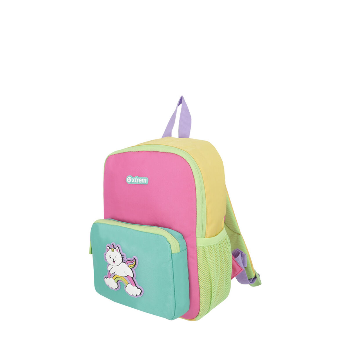 Mochila Xtrem Play-Time 5XT Gato Verde Menta