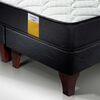 Cama Europea Drimkip 1 Plaza Plus Funcional + Respaldo Rombos