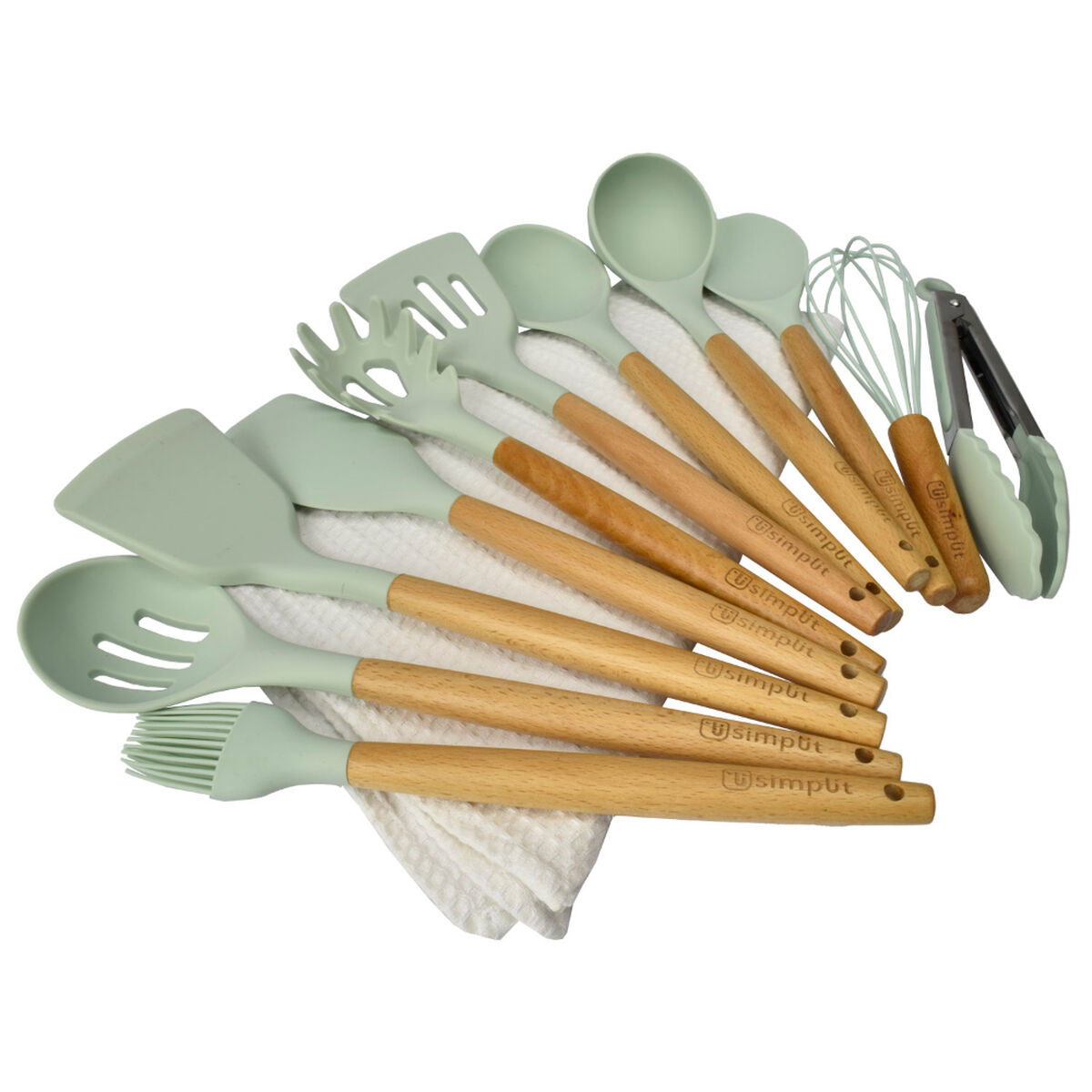 Set Utensilios Silicona 12 Piezas Simplit Calipso