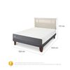 Cama Europea CIC 2 Plazas Smart + Respaldo Dublin Alpino