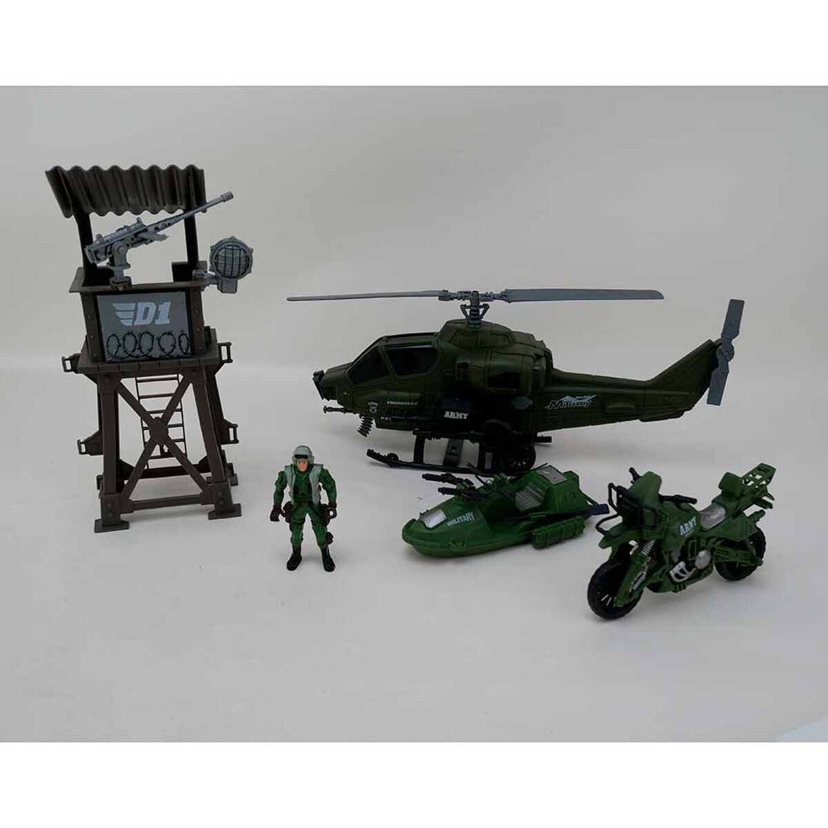 Set Interactico Militar con Accesorios Happy Valley