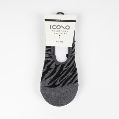 Pack 3 Calcetines Invisible Mujer Icono