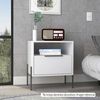 Velador TuHome White Collection 1 Cajón