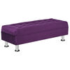 Banqueta Felpa Bodevir Lisboa 2 Cuerpos Morado