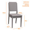 Juego de Comedor VekkaHome Barbi 4 Sillas Gris