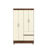 Closet Vekkahome Americano 4 Puertas 2 Cajones Crema