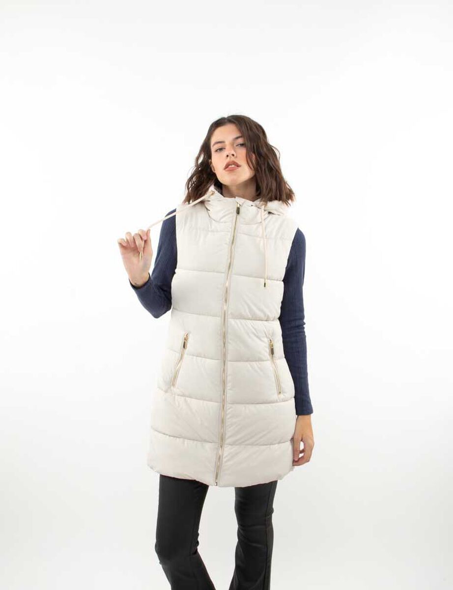 Parka Larga Sin Mangas Mujer Zibel