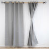 Set Cortina Doral Muguet 6 Piezas 140x220 cm Gris