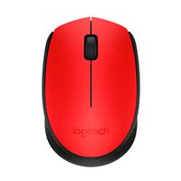 Mouse Óptico Inalámbrico Logitech M170 Rojo