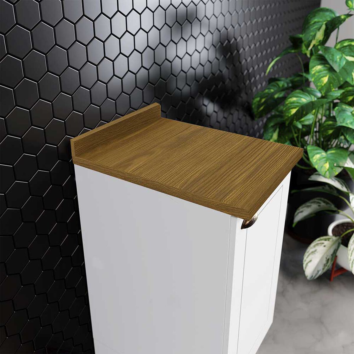 Mueble de Cocina Base  Home Mobili Americana 1 Puerta Café