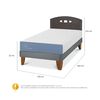Cama Europea CIC Base Normal 1,5 Plazas Excellence + Respaldo Gales