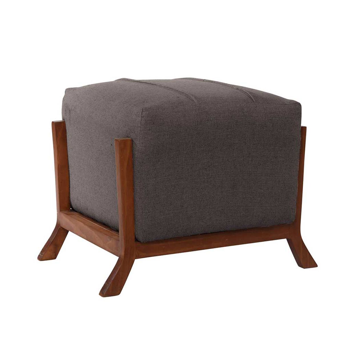 Pouf Latam Home Marsella Lino Gris Oscuro